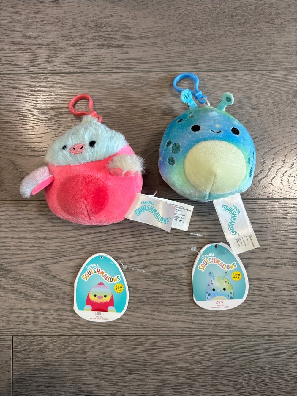 Squishmallows Clip-On Duo NWT